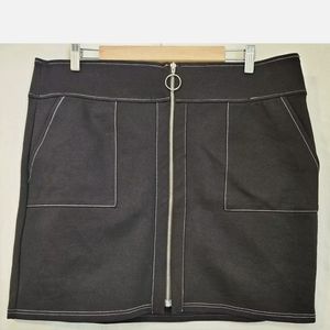 INC International Concepts Black Mini Skirt
